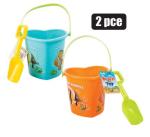 Beach-set Pl 2PCE Moulded 16X15CM