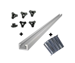 T-Track Universal Metric Alu 1.2M + M6 Bolt + M6 Knob