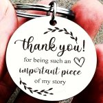 1PC "thank You" Appreciation Gift Keychain Metal Key Chain Ring Teacher's Day Wedding Day Gradaution Day Gifts For Women Men