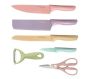 Chefs Colorful Kitchen Knives - 6 Pieces