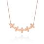 Five Flower Bloom Choker - 18KT Rose Gold Vermeil