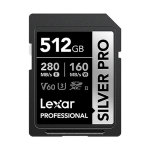 Lexar 512GB Professional Uhs-ii Sdxc Memory Card 280MB S Silver Pro Series