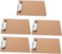 5PCS Portable Clipboard And Writing Board For Office Classroom And Home