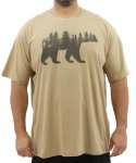 Mens Printed Bear Forrest - 10XL Khaki
