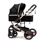 2 In 1 Belecoo Og Q3 Model Stroller pram - Khaaki