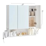 Pula 3-DOOR Mirror Bathroom Wall Cabinet White