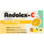C Honey & Lemon Sore Throat Lozenges 16 Pack