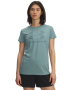 Under Armour Women's Rival Logo Short Sleeve T-Shirt - Serpentine/blue