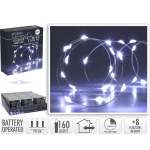 LED Lights Silver Wire 160 White Micro LED