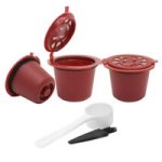 Coffee Accessories Refillable Coffee Capsule Cup Reusable Red 3PCS
