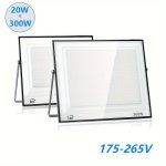 1PC LED Flood Light Outdoor Floodlight 175-265V 20W 30W 50W 70W 100W 150W 200W 300W Fixture In LED Work Light Security Light For