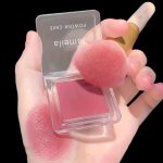 1PC Lightweight Nude Blush Palette For Natural Everyday Makeup: Nude Makeup Monochrome Beginner Women's Monochrome Blush Palette