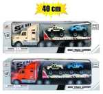 Vehicle Playset Truck & Trailor W 2CARS Marketplace Brits Bros