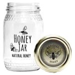 Regent Honey Glass Jar Bee Print 325ML