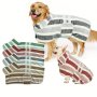 Quick-dry Striped Dog Bathrobe Towel - Super Absorbent Adjustable Polyester Dog Drying Robe - Perfect For Bathing Wet Walks And Swimming