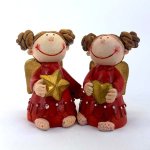 Small Red Angel Figurines - Factory Plaza