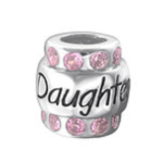 C1195-C19828 - 925 Sterling Silver Daughter European Charm Bead