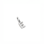 E Alphabet Charm In Silver