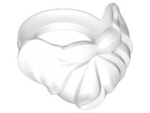 Parts Minifigure Beard Medium Short 93223 - White