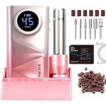 Professional Electric Nail Drill 45000 Rpm Portable Rechargeable Nail Filemachine For Acrylic Nails E-file Electric Nail File Ki