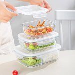 High Borosilicate Microwaveable Glass Lunch Box
