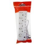 Ausma Multiplug And Cord 9 Way With USB Ports White