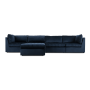 @home Oslo 5 PC Modular Couch Luxguard Velvet