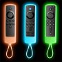 Glow-in-the-dark Silicone Cover For Alexa & Fire Tv Remotes - Enhance Your Gaming Experience Compatible With 4K+ Lite Cube Models Easy Access Lanyard No Battery Needed