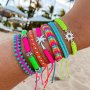 Boho Chic 7-PIECE Set Women's Bracelets Handcrafted Braided Rope With Stainless Steel Charms Stylish & Elegant No Plating Weave Material Perfect For Everyday &