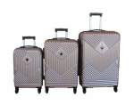 Smte 3-PIECE Travel 28-INCH Luggage Suitcase Set Stylish Gold With Keychain