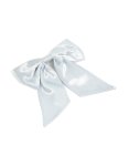 Blue Satin Fabric Short Bow Comb