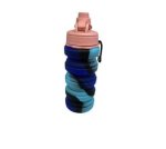 400ML Collapsable Silicone Water Bottle DP-168 Blue