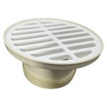 Plastic Drain Gulley Head And Grid White 110MM