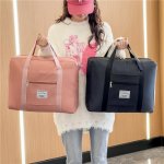 Large Capacity Travel Duffel Bag With Trolley Sleeve - Perfect For Business Trips Storage Gym & Luggage Storage Bags With Zipper