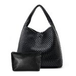 Large Woven Tote Bag For Women Weave Purse Woven Leather Handbag