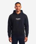 Washed Boxy Hoodie Sweatshirt Black - 2XL