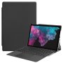 Custer Texture Horizontal Flip Pu Leather Case For Microsoft Surface Pro 4 / 5 / 6 12.3 Inch With Holder & Pen Slot Black