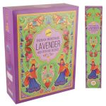 Indian Heritage Lavender High Perfume Incense Sticks Value Pack - Soothing Calming Sleep Therapy Aroma Sticks Ends Anxiety & Hea