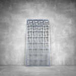 Wall Art D123 - 2900 X 1400 X 20 Indoor Matt Black Cool White