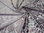 Rose Jacquard Coral Velour