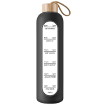 Borosilicate Glass Motivational Water Bottle - 1L
