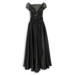 Black Sequins & Satin Dress