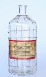 Wire Vintage Glass Bottle With Label 41X18CM