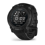 Garmin Instinct 3 - 45MM Solar Tactical Edition - Black With Black Silicone Band
