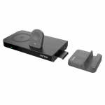 UNITEK P1222B 5-IN-1 Mighty Combo Wireless Charging Pad With Detachable Phone Stand And USB Ports