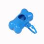 Pet Poop Bags With Dog Bone Holder - Blue