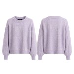 Wool Blend Cable Knit Lilac Was: R899