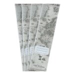 File Spine Sticker World Map 4PC