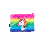 Sequin Unicorn Pencil Case - Pink