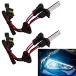Mlahuier 2 Pack 9005 Hid Xenon Bulbs For Car IP67 Waterproof Hid Lights For Cars Headlights 35W 8000LM 6000K Front Lighting Bulb